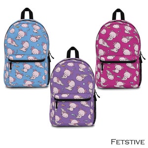 Adorable Axolotl Backpack (Available in Several Colors) (Made in USA)