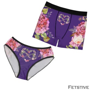 Poly Pride Infinity Heart Watercolor Flowers Briefs Underpants (in Men's and Women's Sizes and Styles!)