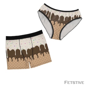 Drippy Ice Cream Waffle Cone Briefs Underpants (in Men's and Women's Sizes and Styles!)