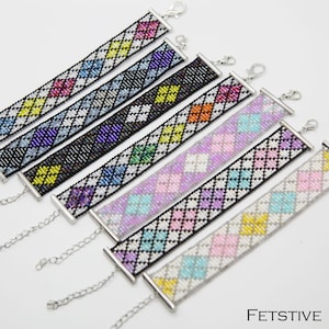 Beaded Argyle Pride Bracelet (several styles available!)