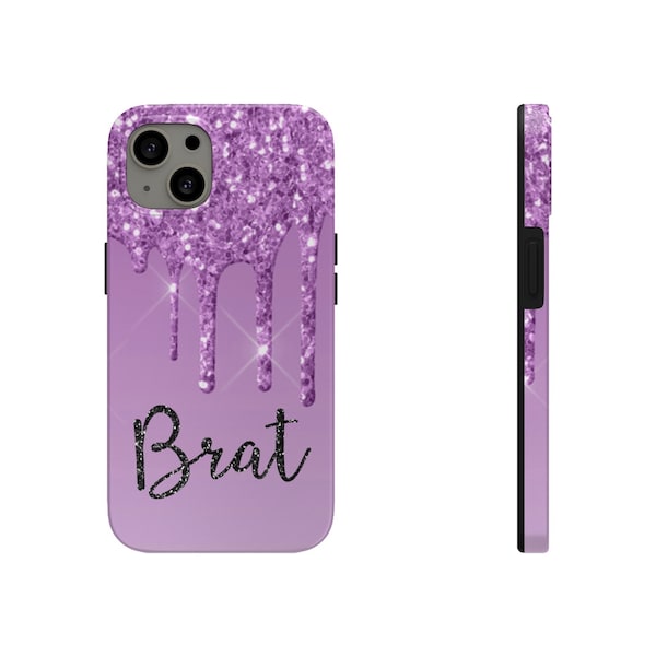 Faux Dripping Glitter Brat Case-Mate Tough iPhone Case (Kompatibel mit iPhone 6 - 14 Pro Max)