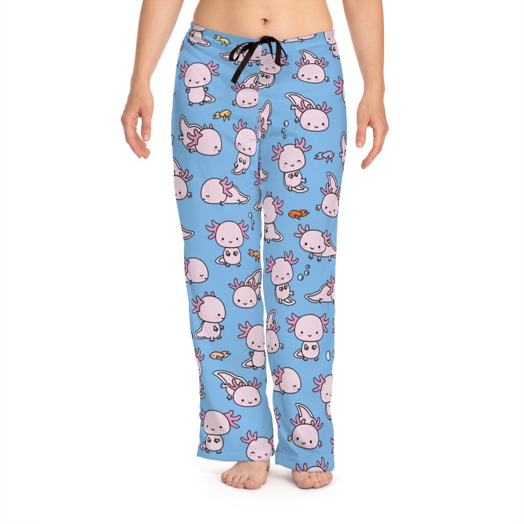 Adorable Axolotl Pajama Pants in Women's Sizes Etsy