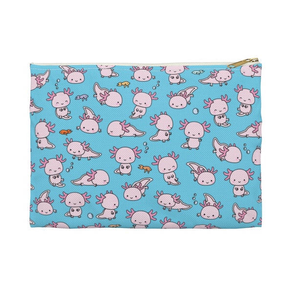 Adorable Axolotl Accessory Pouch (Available in Two Sizes)