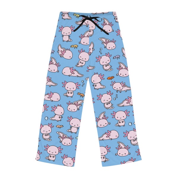 Adorable Axolotl Pajama Pants (in Women's Sizes)