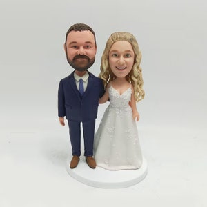 Wedding topper Cake toppers wedding bobblehead custom Cake topper wedding figurine Wedding bobble head custom wedding cake topper