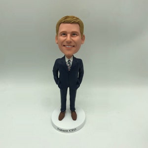 Custom man bobbleheads,custom bobblehead for man in suits,birthday gifts for husband/CEO/BOSS/Director/Executive,personalized bobbleheads