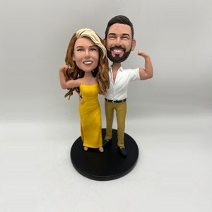Wedding topper Cake toppers wedding bobblehead custom Cake topper wedding figurine Wedding bobble head custom wedding cake topper