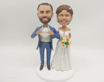 custom bobble head couple ,Anniversary Gifts for couple,handamde gifts for mother's day/father's day