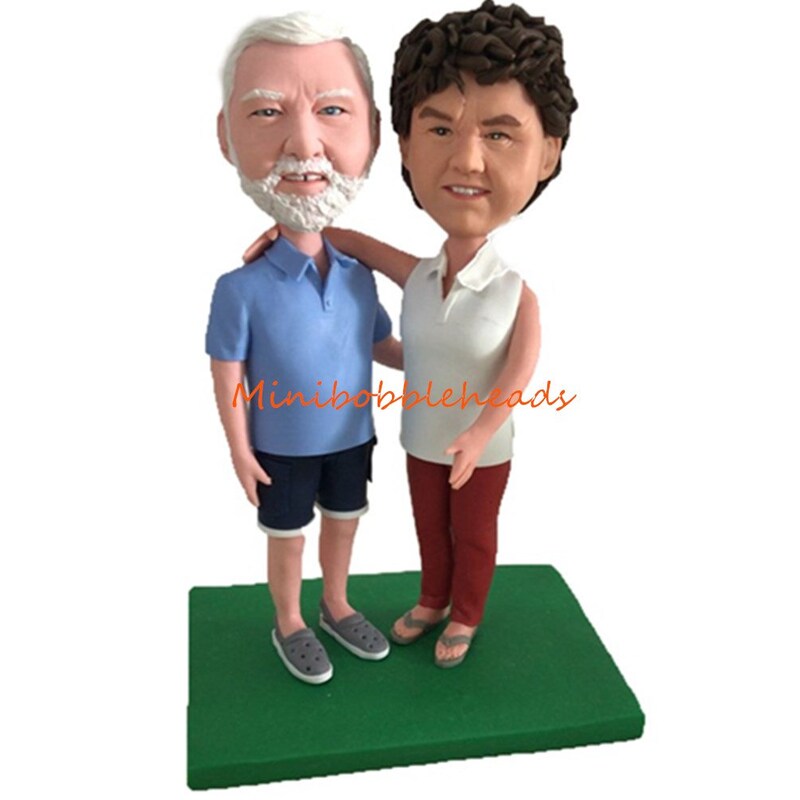 Father Mother Birthday Bobblehead - Parents Gift Figurine main image 1