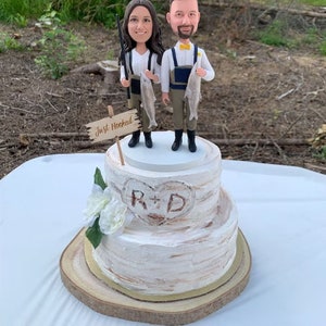 wedding cake toppers Custom bobble head custom cake toppers wedding topper custom made bobble head wedding cake topper
