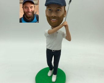 Custom Golf Bobbleheads, Dad Golf Golf Bobblehead, Golf Gifts For Him, Custom Boss Gifts For Golf lovers, Christmas Gifts for Golfers