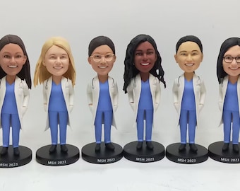 Custom Doctor Bobblehead Figurine, Personalized Medical Gift
