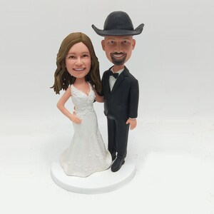 custom wedding cake topper in cowboy hat boots,wedding gifts for couple, anniversary gifts,gifts for parents,bithdays gifts