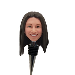 Personalized bottle opener, custom wine bottle stopper, gift for boyfriend, best man gift, beer head bottle opener, wedding bottle stopper