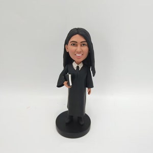 Custom female lawer bobblehead,Personalized Judge Figurines,gifts for her/girl friend, christmas gifts