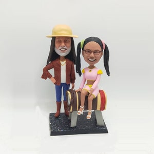 custom bobble head couple ,Anniversary Gifts for couple,handamde gifts for mother's day/father's day