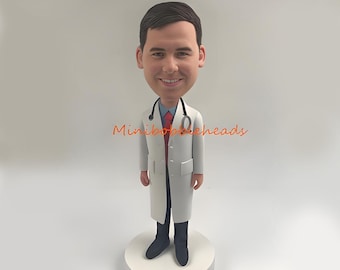 Custom Doctor Bobbleheads, Personalized Doctor gift, graduation gift for doctor,graduation gift of doctor,  Gifts Birthday & Christmas