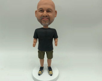Custom Clay Bobblehead, Personalized Gift for Him