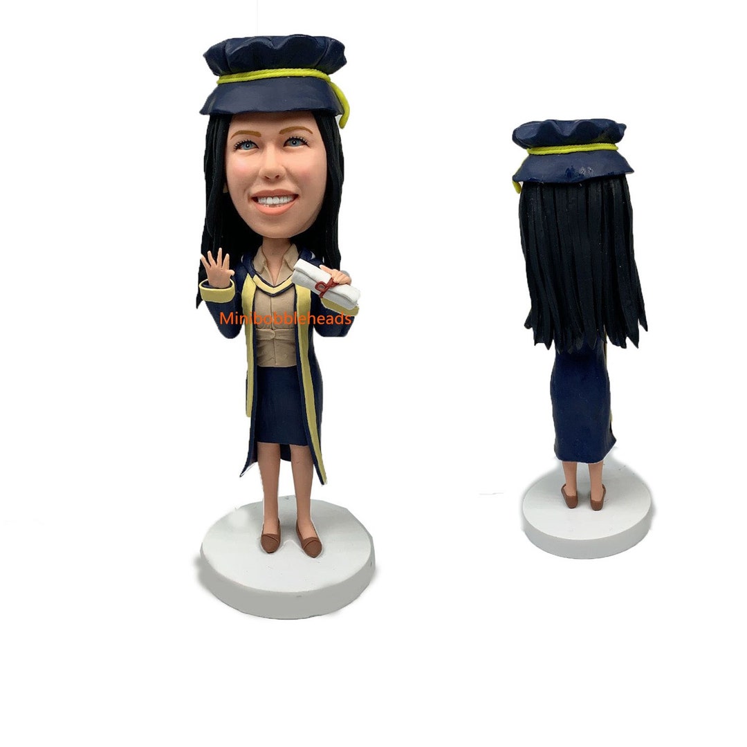 Female College Graduate Bobblehead - Custom Graduation Gift main image 0