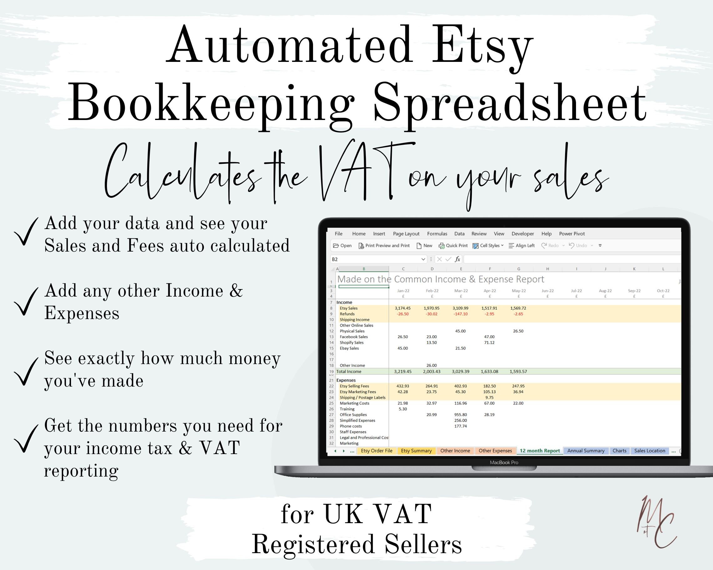 Etsy Automated Bookkeeping for UK VAT Registered Sellers Etsy UK