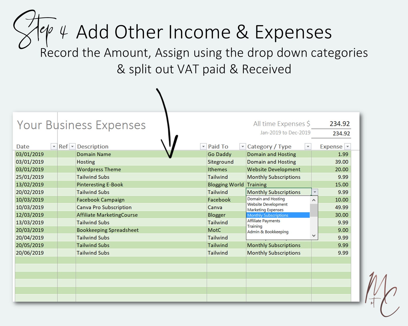 Etsy Automated Bookkeeping for UK VAT Registered Sellers Excel