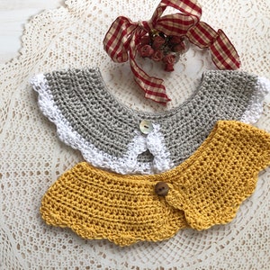 Peter Pan Style Collar Crochet PDF Pattern Download, Crochet Collar Pattern, Crochet Pattern, Crochet Collar Pattern PDF, Crochet Collar