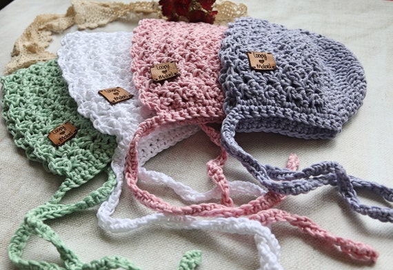 BELLE Crochet Baby Bonnet PDF Downloadable Pattern, Crochet Baby Bonnet Pattern, Baby Bonnet Crochet Pattern, Crochet Pattern for Baby Hat