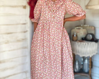 Patrón de costura para vestido y blusa de mujer, PDF de costura, vestido largo, blusa, patrón de costura para mujer, patrón de costura descargable, vestido cottagecore