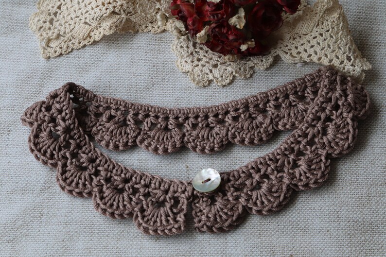CELESTE Crochet Necklace PDF Download Pattern, Crochet Necklace, Stylish Jewellery Crochet Necklace, Crochet Vintage Style, Crochet Choker image 8