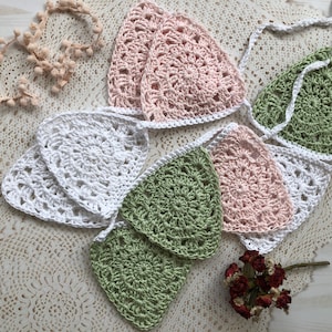 Bunting Crochet PDF Pattern Download, Crochet Bunting Pattern, Crochet Vintage Style Bunting, Boho Vintage Wedding Decor, Baby Room Bunting