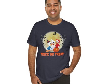 Duck Trio Trick or Treat Tee | Halloween nostalgic cartoon Shirt