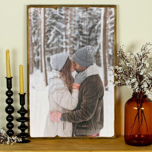 Christmas Gifts For Mom, Personalized gifts, Photo Gifts for Him, Wood Panel Photo, Wood Photo Print, Photo on Wood, Custom Wood Burning