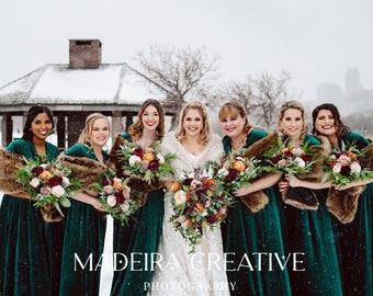 Winter wedding bouquet, Taupe tan ivory orange burgundy bouquet, Boho bridal bouquet