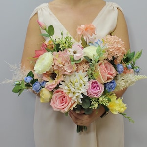Wildflowers Summer wedding bouquet, Spring bridal bouquet, Boho flower bouquet