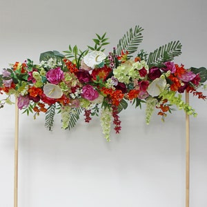 Wedding Arch Tropical Garland Tropical Swag Tropical Etsy Flowers or foliage, lights or candles, themed decorations, or something else entirely unique to your wedding! wedding arch tropical garland tropical