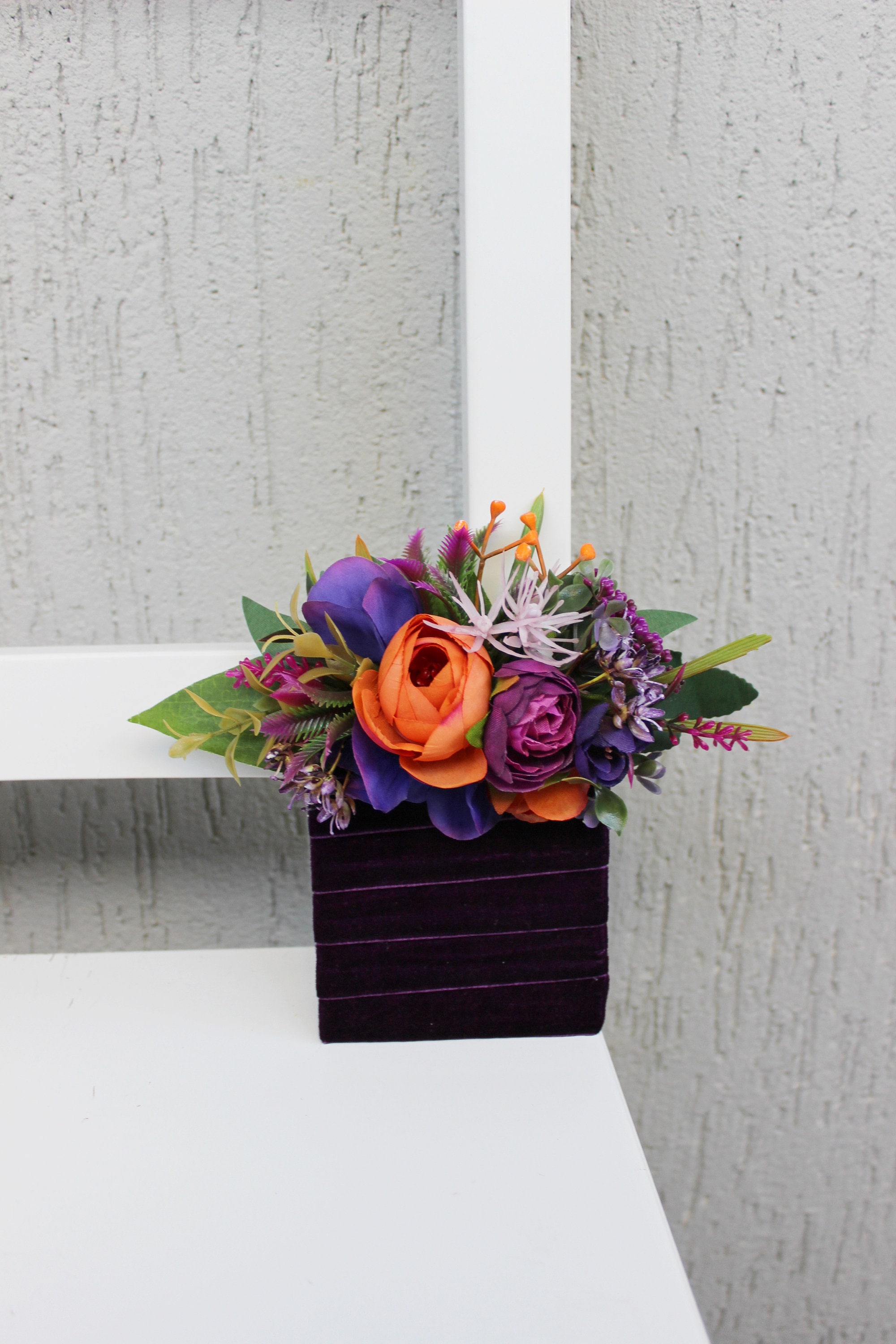 Purple Orange Fuchsia Bouquet, Jewel Tone Wedding Bouquet, Bridal Flowers,  Bridesmaid Bouquet - Etsy, image size:2000x3000