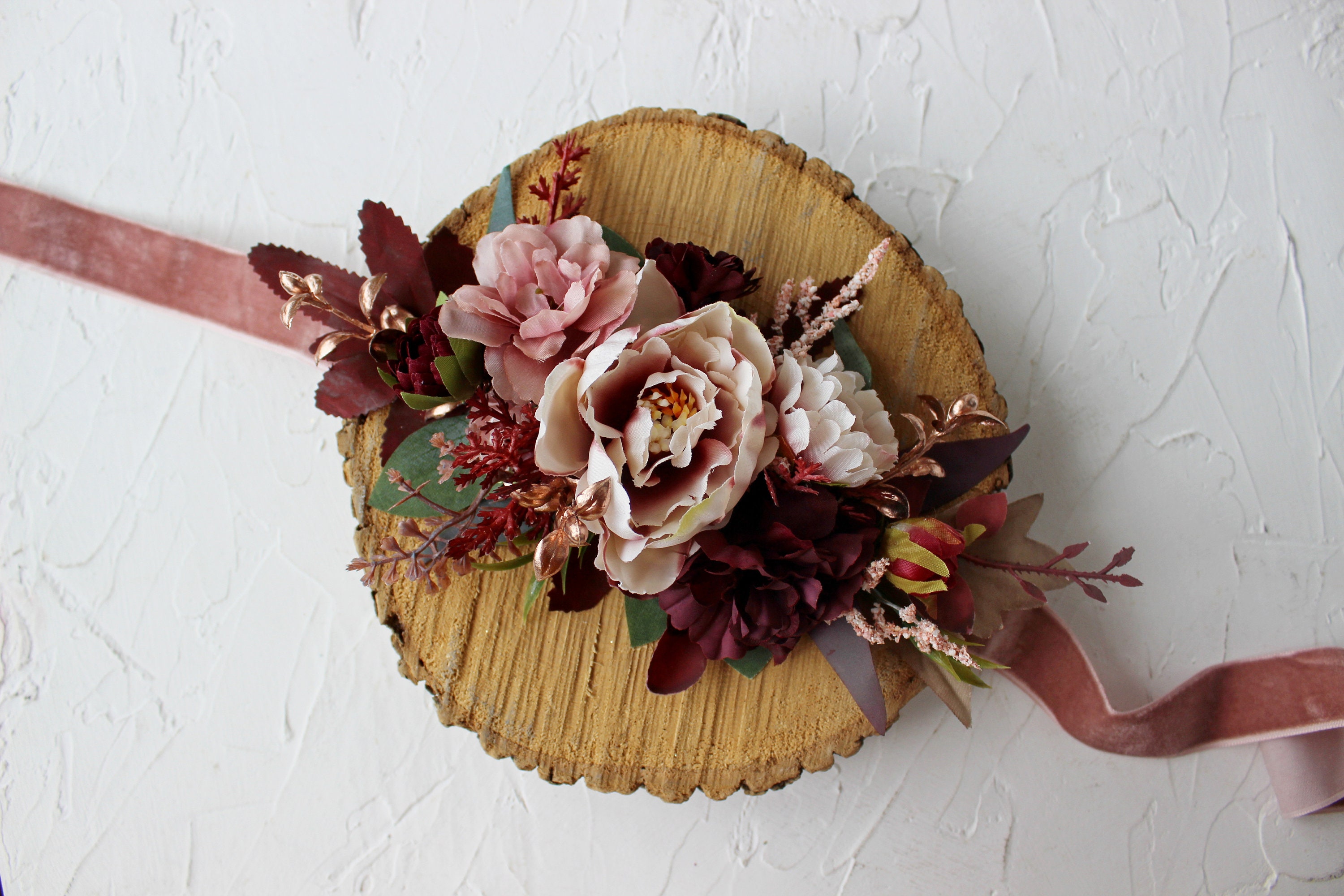 Dusty Rose Burgundy Sash Belt, Rose Gold Wedding Sash, Wedding Flowers ...