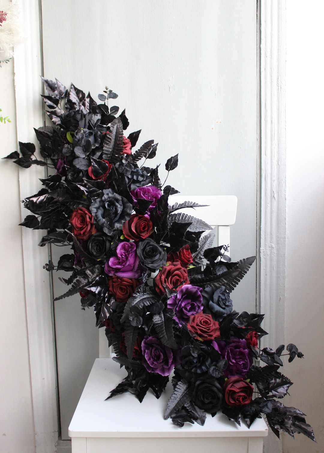 Sursurprise Decorazioni gotiche per 30° compleanno, trenta sporco e piangente, vecchio inglese emo strappato ventesimo funerale per la mia gioventù festa di compleanno forniture decorative