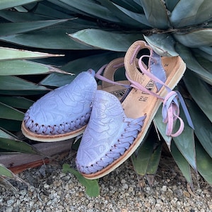 Lilac Mexican Huaraches Etsy