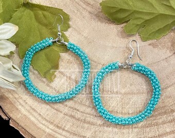 Pendientes de aro mexicanos Shakira, pendientes colgantes con cuentas, pendientes bohemios coloridos, pendientes hechos a mano, aretes mexicanos coquetas