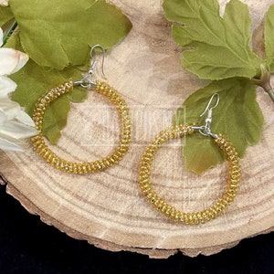 Mexican Shakira Hoop Earrings , Beaded Dangle earrings ,Colorful Bohemian Earrings ,Handmade Earrings ,Aretes Mexicanos Coquetas