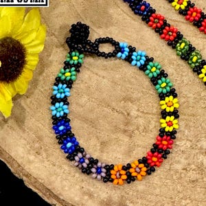 Mexican Shakira Flower Bracelet , Adjustable Colorful Bracelet, Handmade Shakira Beats Bracelet, Brazalete Shakira ,Pulcera Tejida a Mano