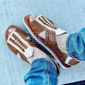Mens Mexican Handmade Leather Sandals, Men Mexican Huaraches Mexicanos , Sandalias Piel para Hombre Mexico ,Huaraches Mexico AGRIPINOS