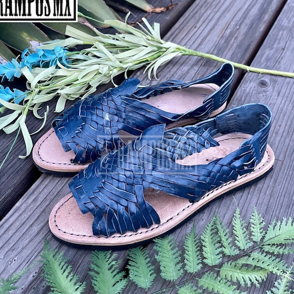 Womens Mexican Handmade Leather Pachucos Sandals, Mexican Huaraches Mexicanos ,Sandalias Piel para mujer Mexico,Huaraches Mexico PACHUCOS OG