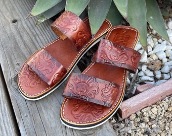 Sandali messicani da donna, sandali Huaraches in pelle fatti a mano, Sandalias Huaraches Mujer Mexicano, scarpe messicane in pelle, huarache Mujer SOMBRAS