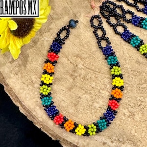 Mexican Shakira Flower Bracelet , Adjustable Colorful Bracelet, Handmade Shakira Beats Bracelet, Brazalete Shakira ,Pulcera Tejida a Mano