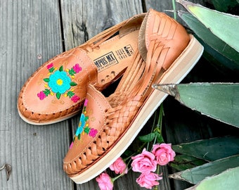 Womens Mexican Sandals, Handmade Leather Huaraches Sandals ,Sandalias Huaraches Mexicanos ,Mexican Leather Shoes, Plataforma Mujer CELESTES