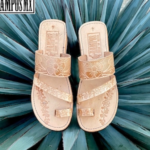 Womens Mexican Sandals, Handmade Leather Huaraches Sandals ,Sandalias Huaraches Mexicanos ,Mexican Leather Shoes, Huarache Mujer DRUZ CLAROS