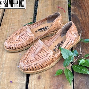 Damen mexikanische Sandalen, handgefertigte Leder Huaraches Sandalen, Sandalias Huaraches Mexicanos, mexikanische Lederschuhe, Huarache CERRADO NATURAL