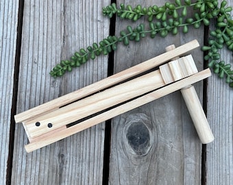 11-Zoll-Holzkrachmacher, mexikanische Holzmatraca, Holzratsche Laut, mexikanische Matraca, Matraca de Madera